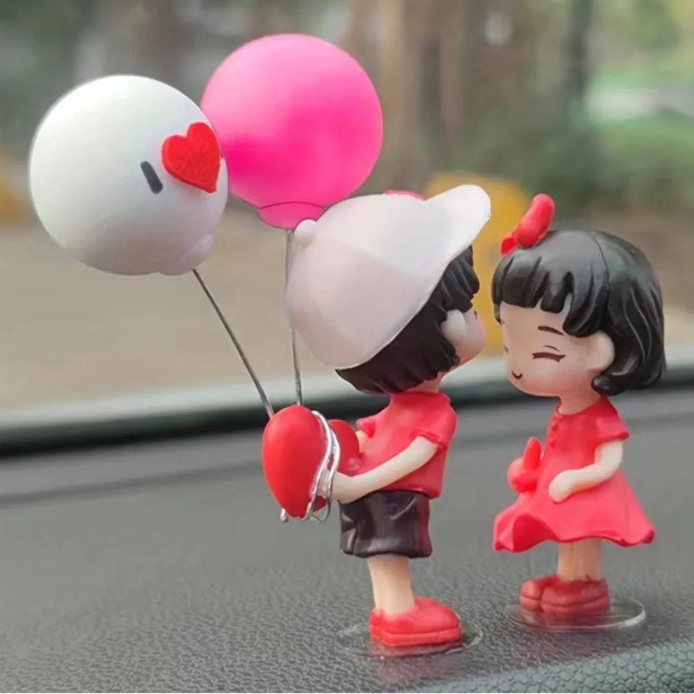 Valentines Day Special Cute Cartoon Couple Car Decor ornaments